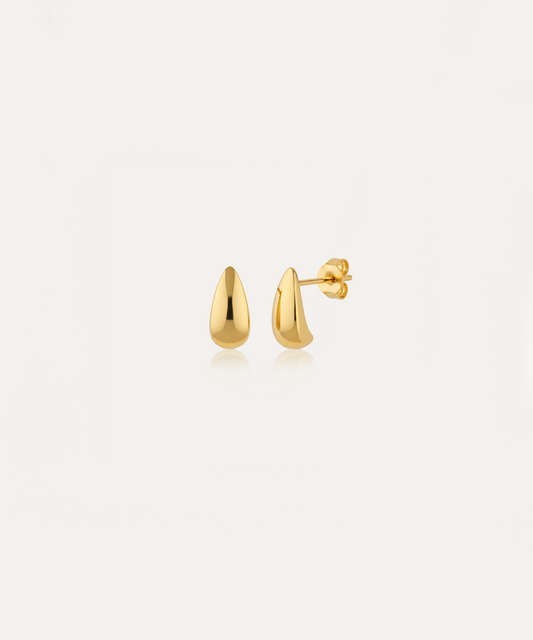 Cassie Gold Droplet Studs