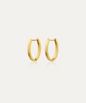Aly Gold Oval Hoops