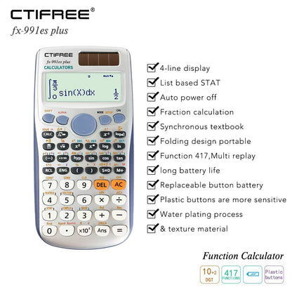 Leyixin Tec FC-991EX Scientific Calculator