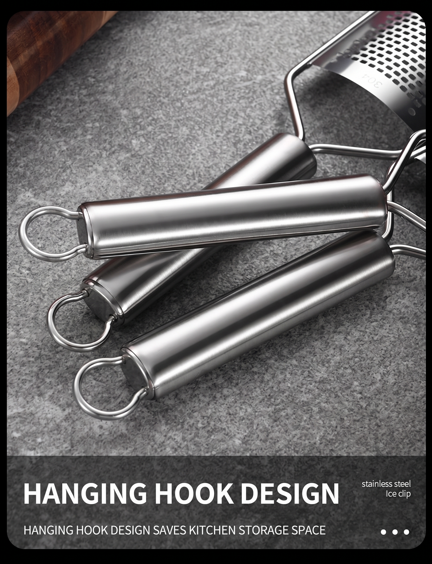 sancansiji Elliptical Steel Handle Grater