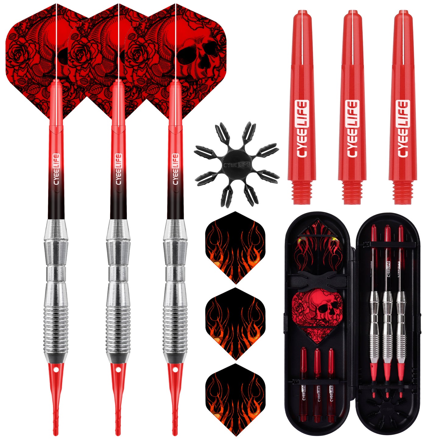 CyeeLife CyeeLife 16g Soft Tip Dart Set with Extra Tips