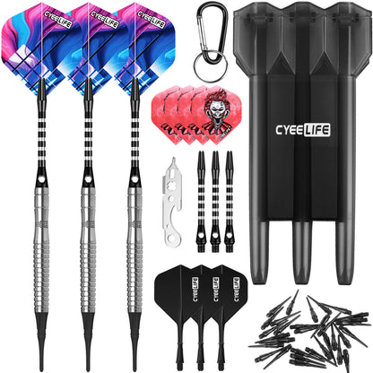 CyeeLife CyeeLife 3-Piece 90% Tungsten Soft Tip Dart Set (2BA)