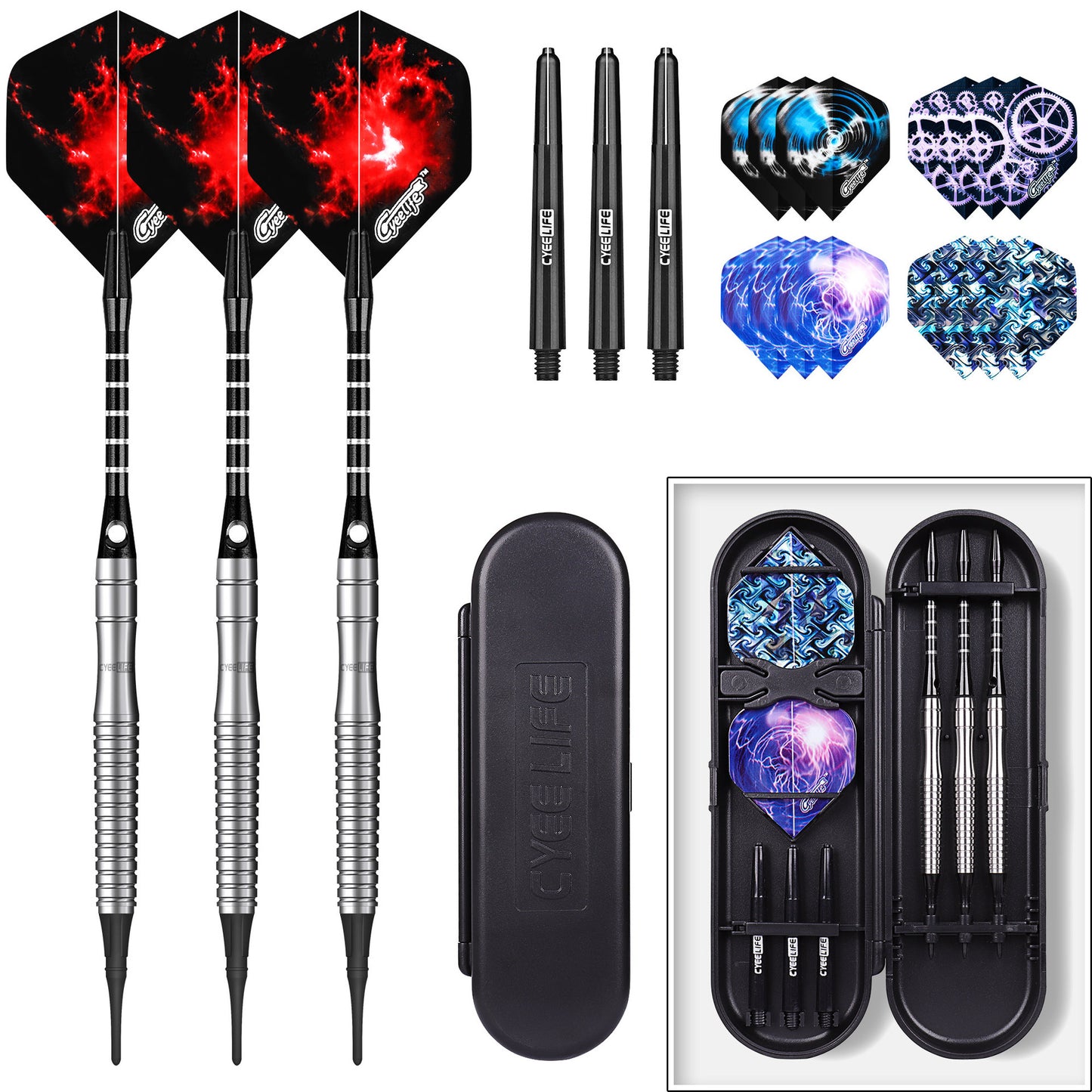 CyeeLife CyeeLife 90% Tungsten Soft Tip Dart Set (2BA)