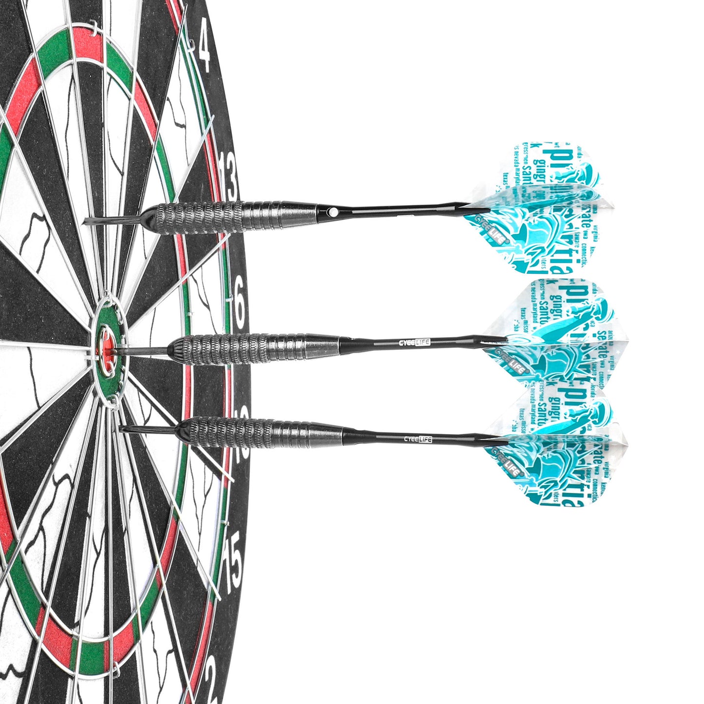 CyeeLife CyeeLife 3-Piece 26g Steel Tip Dart Set with Aluminum Shafts & Flights