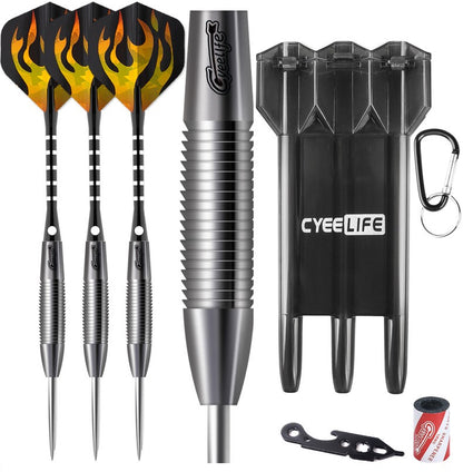 CyeeLife CyeeLife 23g/26g 90% Tungsten Standard Barrel Steel Tip Dart Set (2BA)