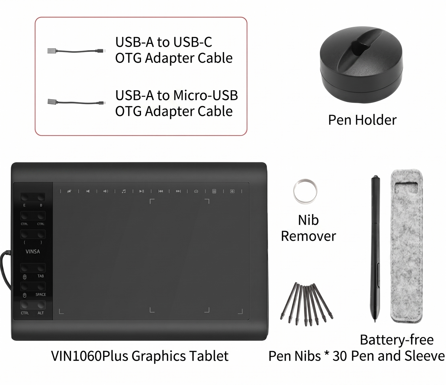 VINSA VINSA 1060PLUS Drawing Tablet