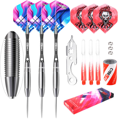 CyeeLife CyeeLife 3-Piece 90% Tungsten Steel Tip Dart Set with Case (2BA)