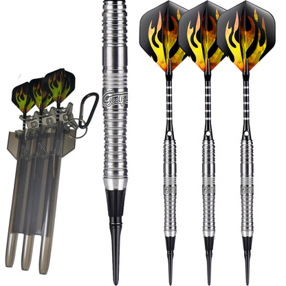 CyeeLife CyeeLife 18g 90% Tungsten Straight Barrel Soft Tip Dart Set with Case (2BA)