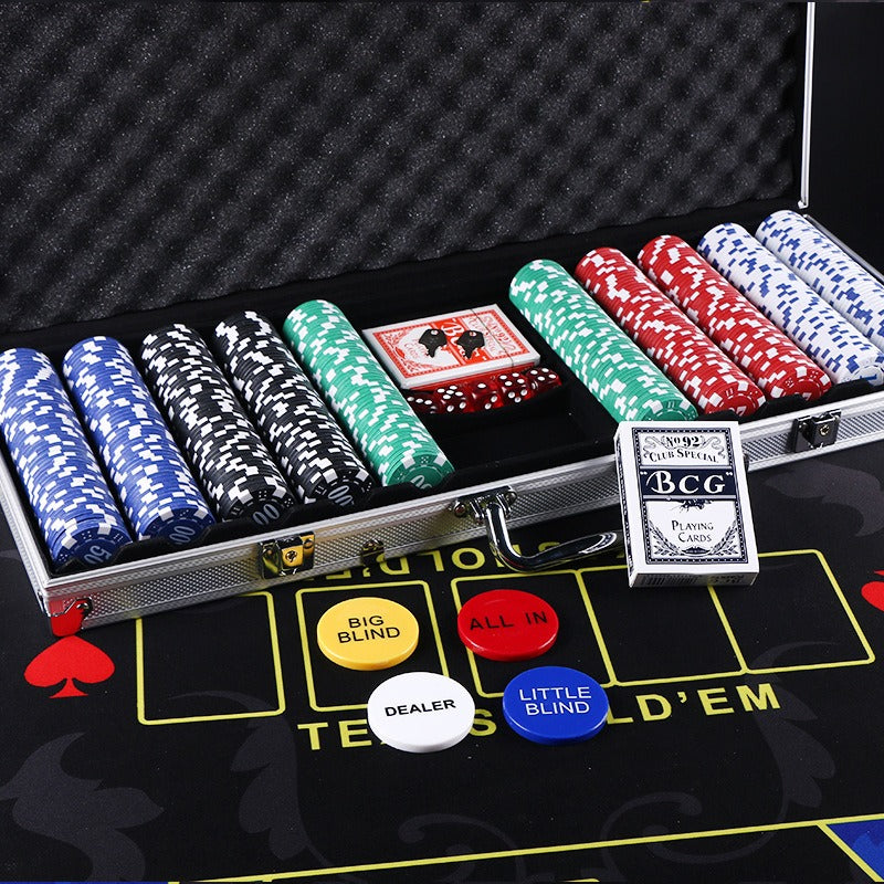 Yunan 500-Piece Poker Chip Set