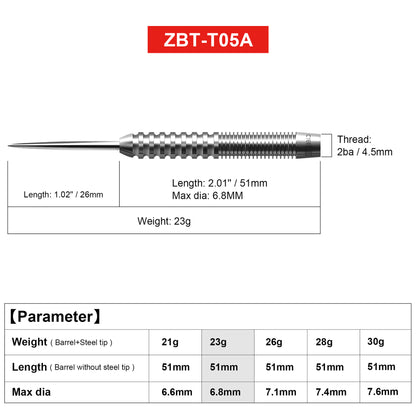 CyeeLife CyeeLife 90% Tungsten Straight Barrel Soft Tip Dart Set (2BA)