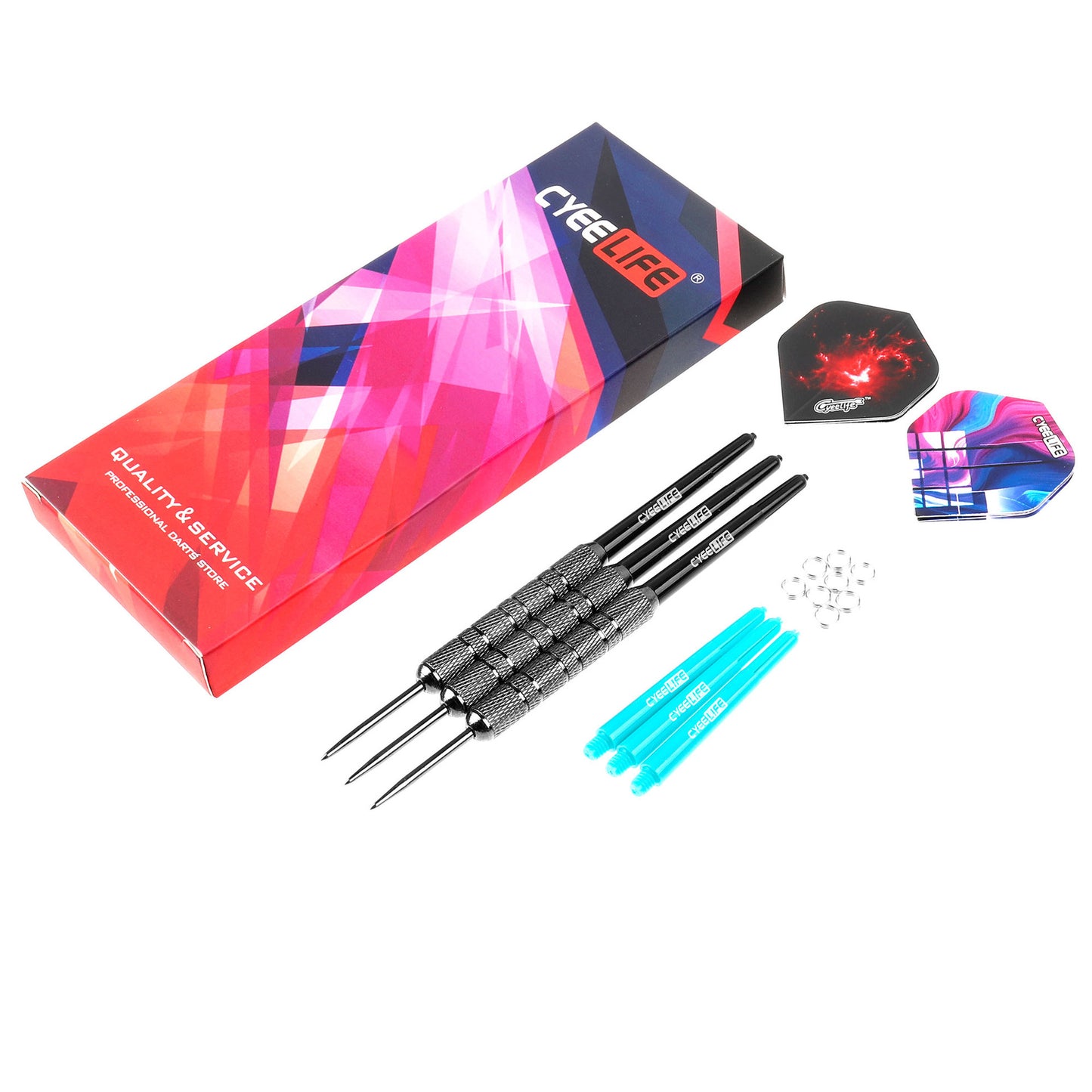 CyeeLife CyeeLife 3-Piece 20g Steel Tip Dart Set with PET Flights