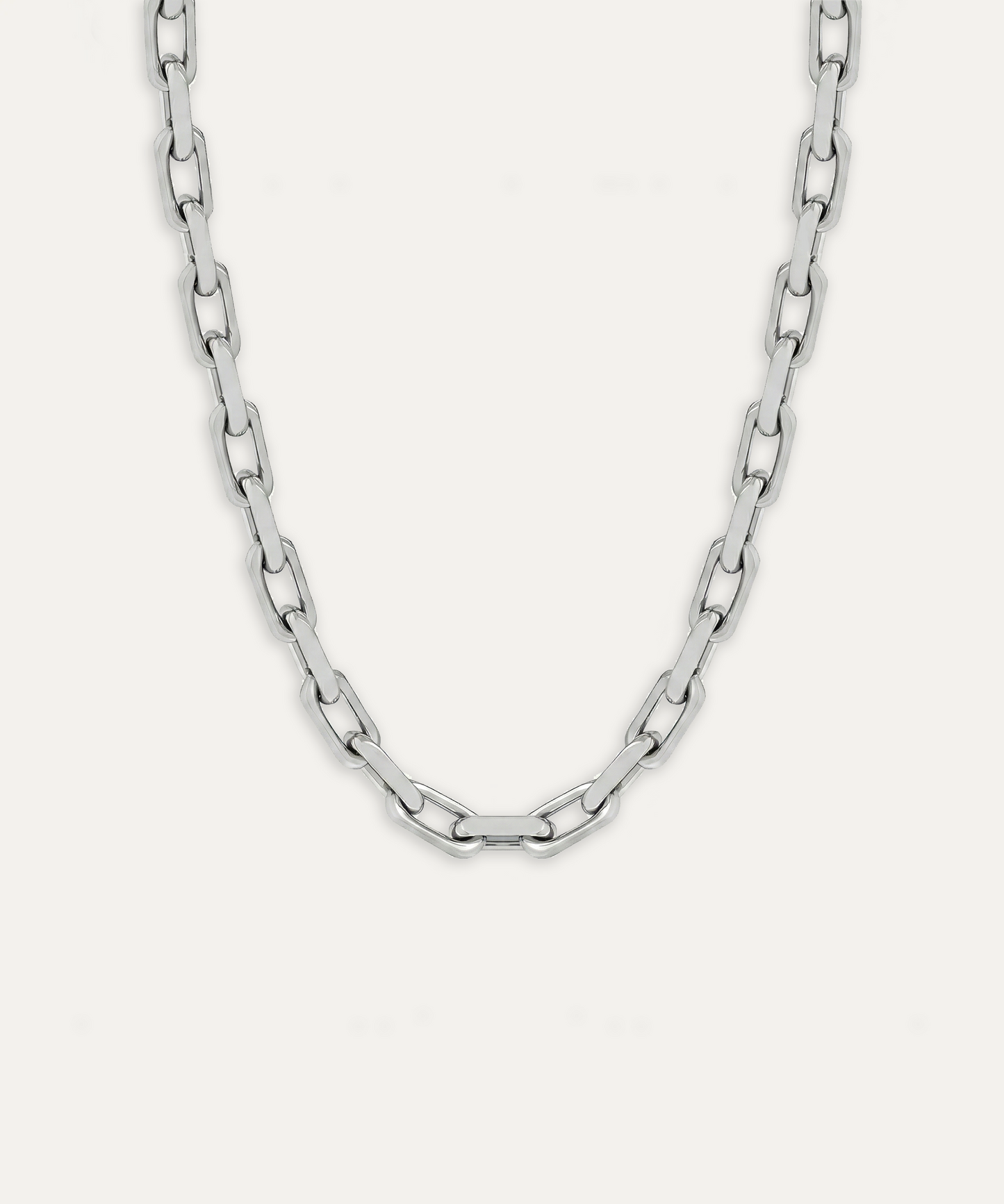 Saint Silver Curb Chain Necklace