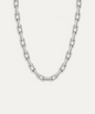 Saint Silver Curb Chain Necklace