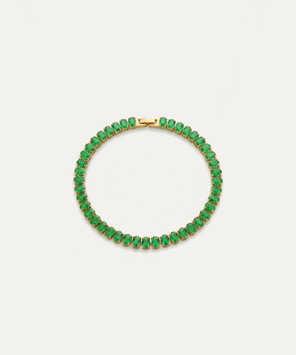 Chroma Green Tennis Bracelet