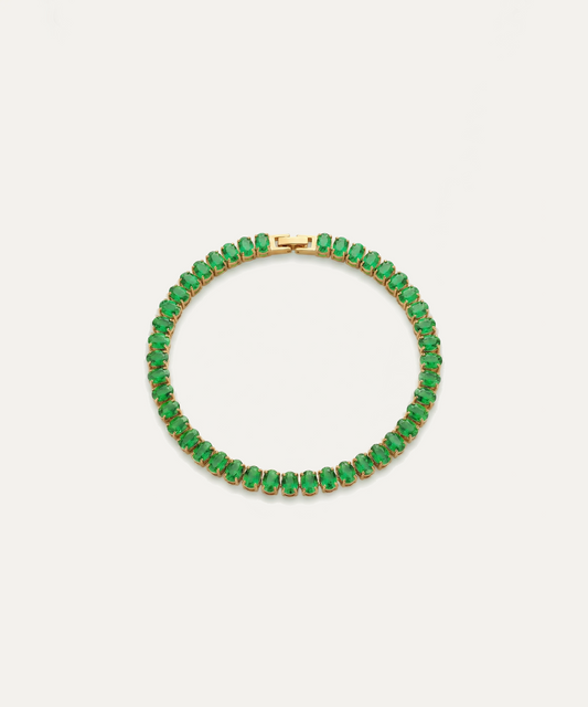 Chroma Green Tennis Bracelet
