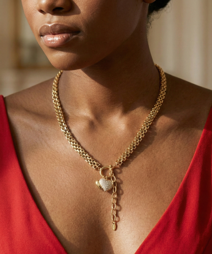 Corflune Gold Mesh Necklace
