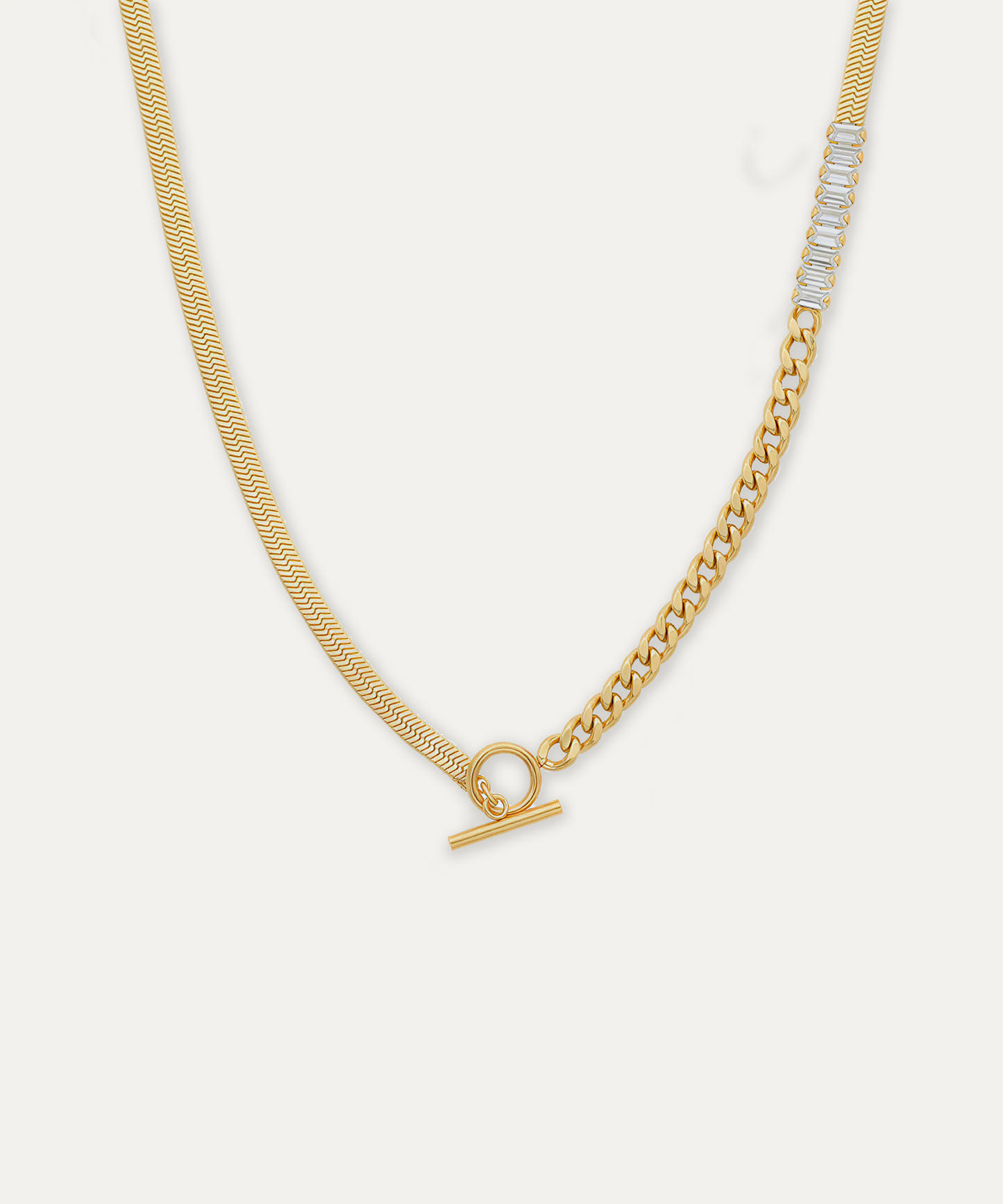 Blair Gold Baguette Chain Necklace