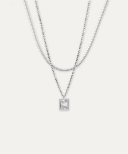 Mona Silver Layering Necklace
