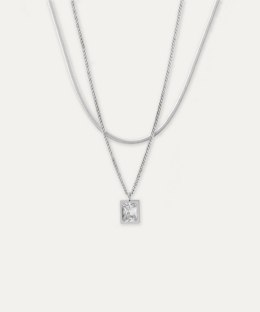 Mona Silver Layering Necklace
