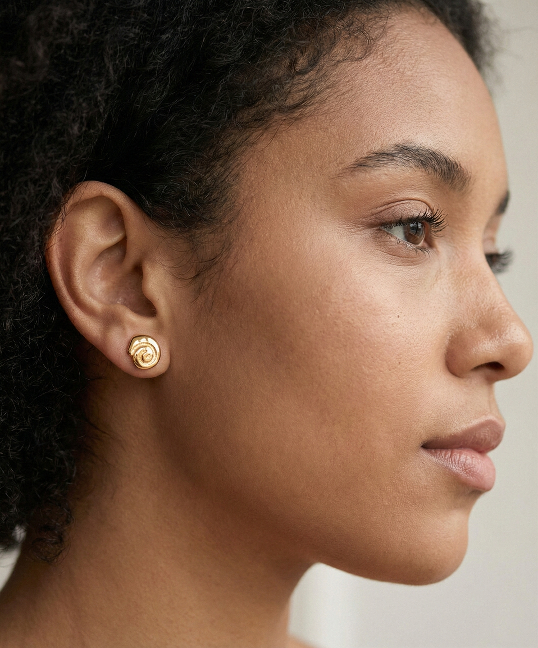 Siren Gold Spiral Studs