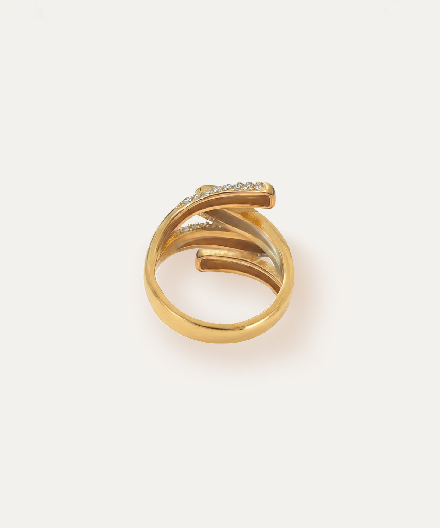 Origami Gold Fold Ring