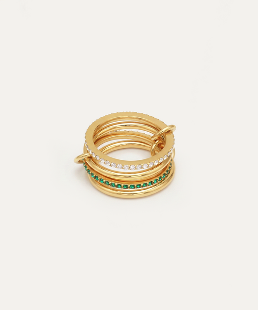 Tessera Gold Multi-Band Ring