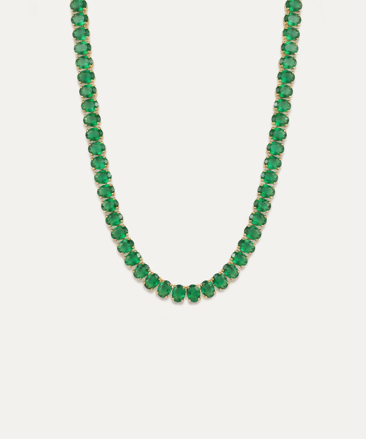 Chroma Green Tennis Necklace