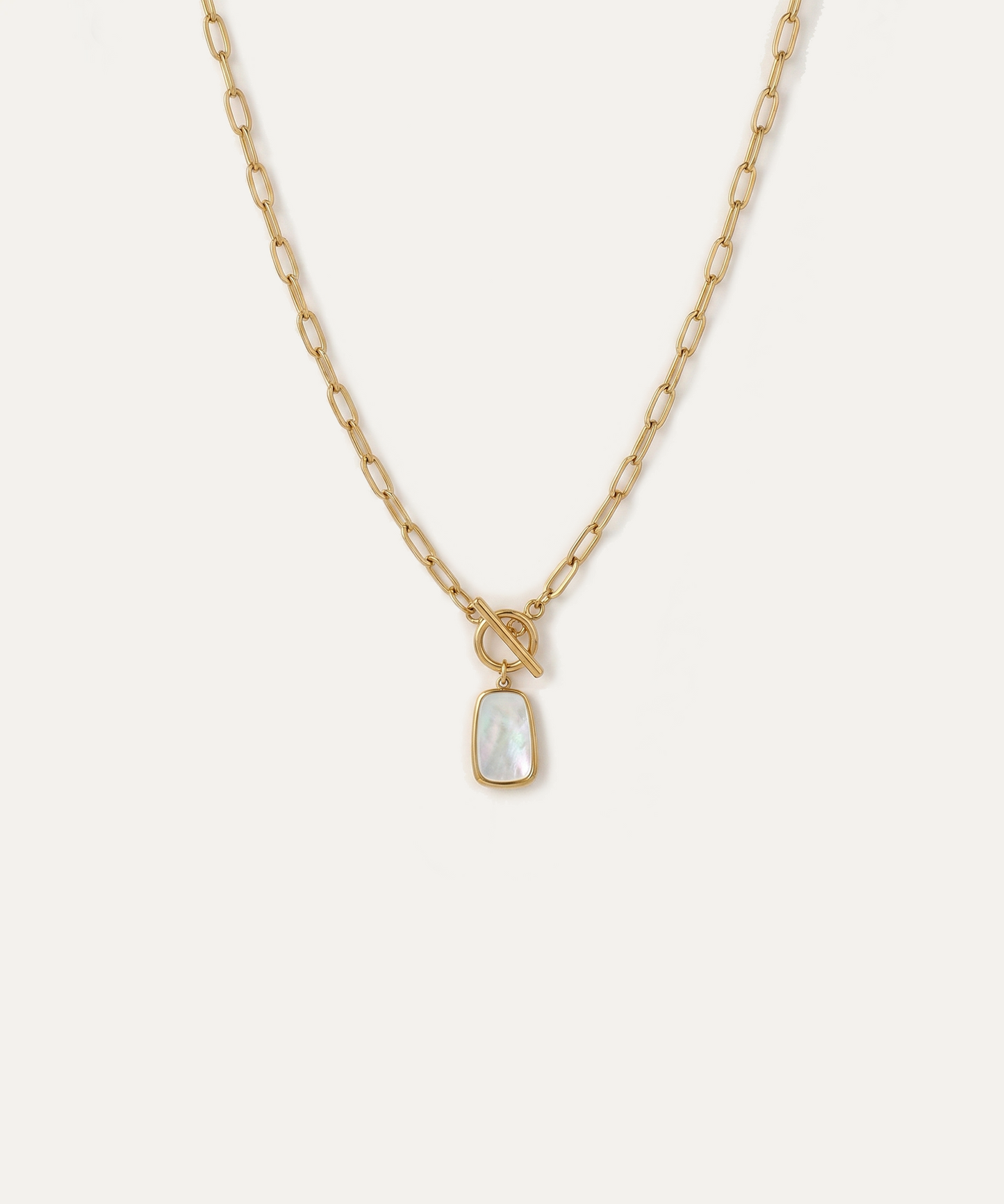 Lumina Gold Toggle Pendant Necklace