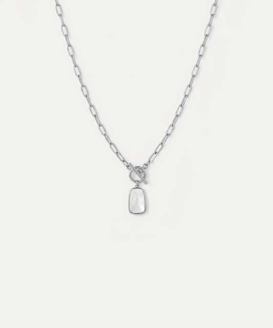 Lumina Silver Toggle Pendant Necklace