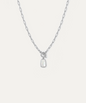 Lumina Silver Toggle Pendant Necklace