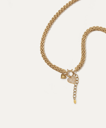 Corflune Gold Mesh Necklace