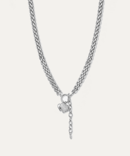 Corflune Silver Mesh Necklace