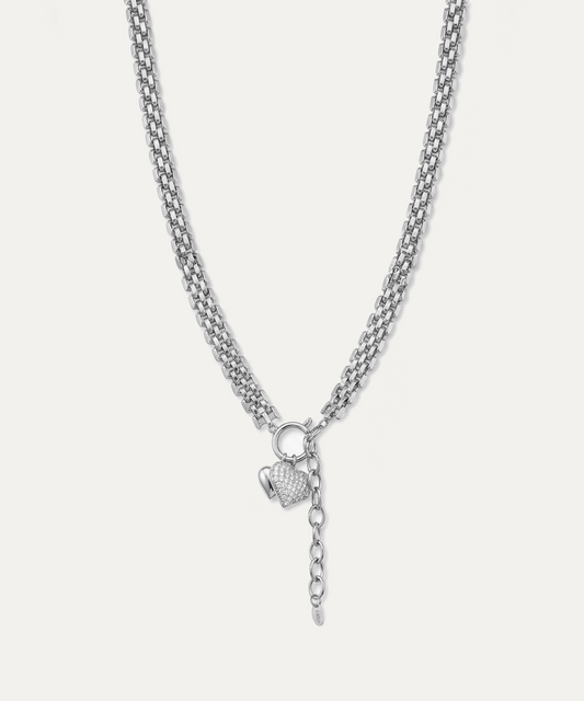 Corflune Silver Mesh Necklace