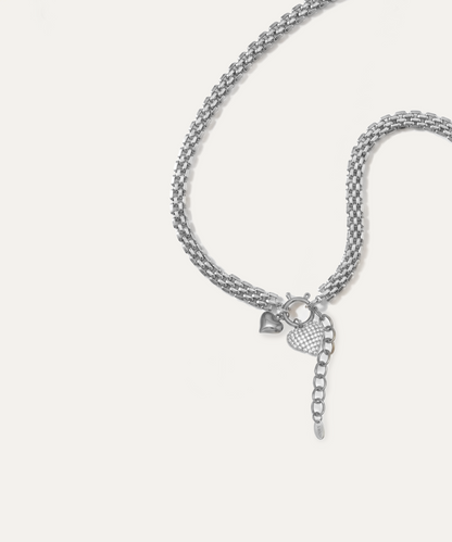 Corflune Silver Mesh Necklace
