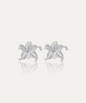 Lily Pearl Bloom Silver Studs