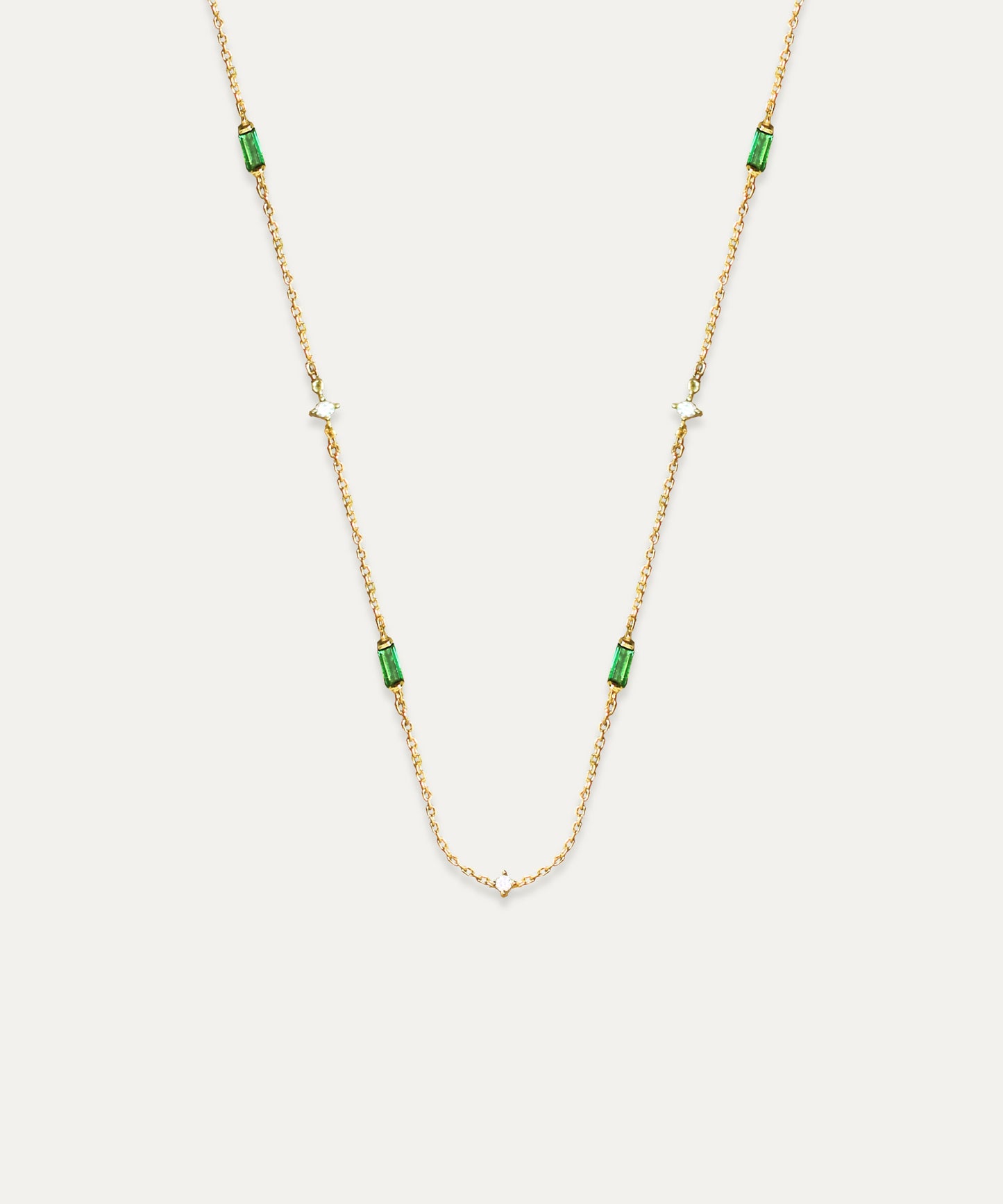 Arlo Gold Baguette Link Necklace