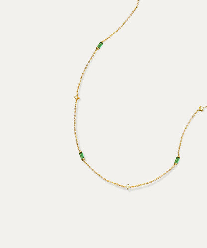 Arlo Gold Baguette Link Necklace