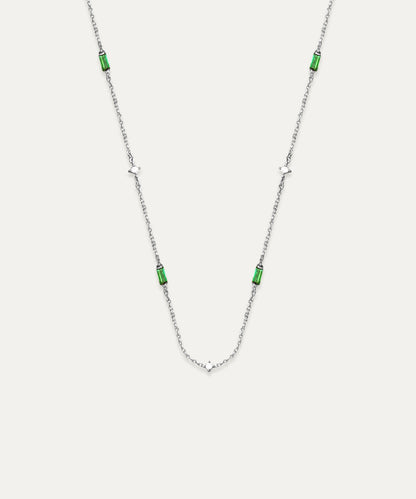 Arlo Silver Baguette Link Necklace