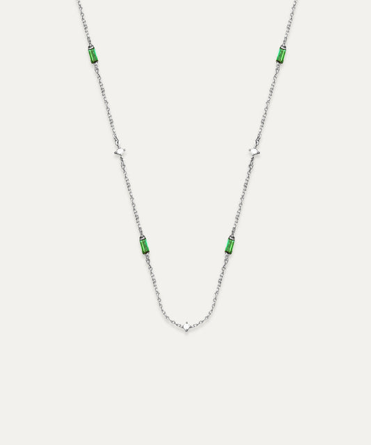 Arlo Silver Baguette Link Necklace
