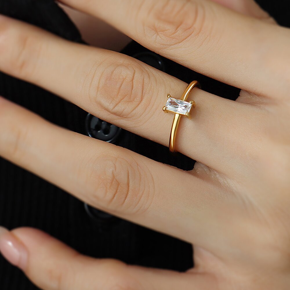 Bella Baguette Stacking Ring