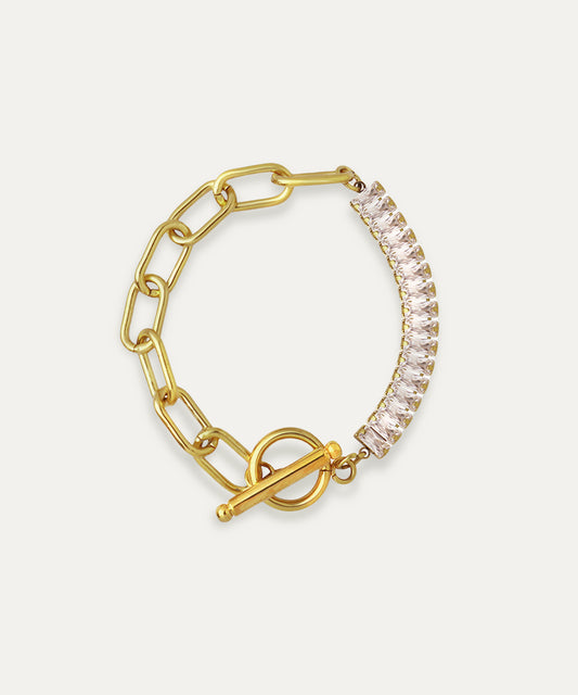 Blair Gold Baguette Chain Bracelet