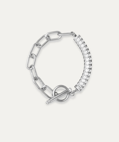 Blair Silver Baguette Chain Bracelet