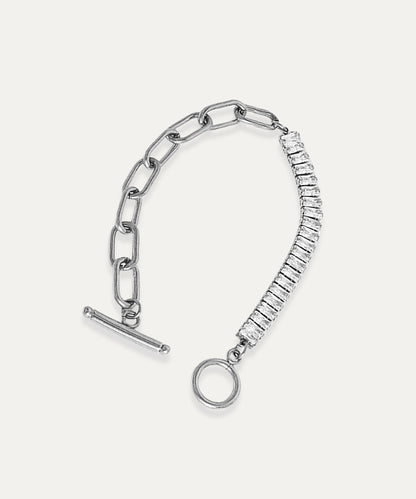 Blair Silver Baguette Chain Bracelet