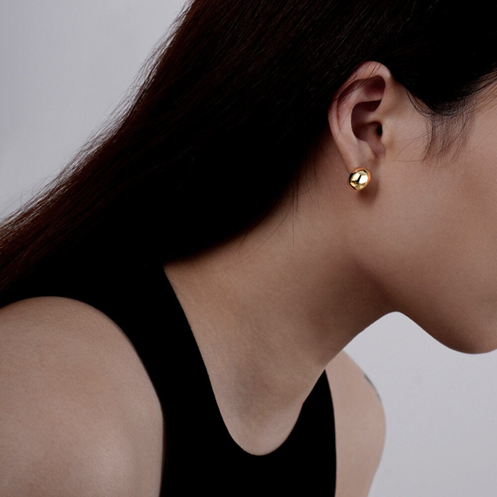 Cassie Gold Droplet Studs