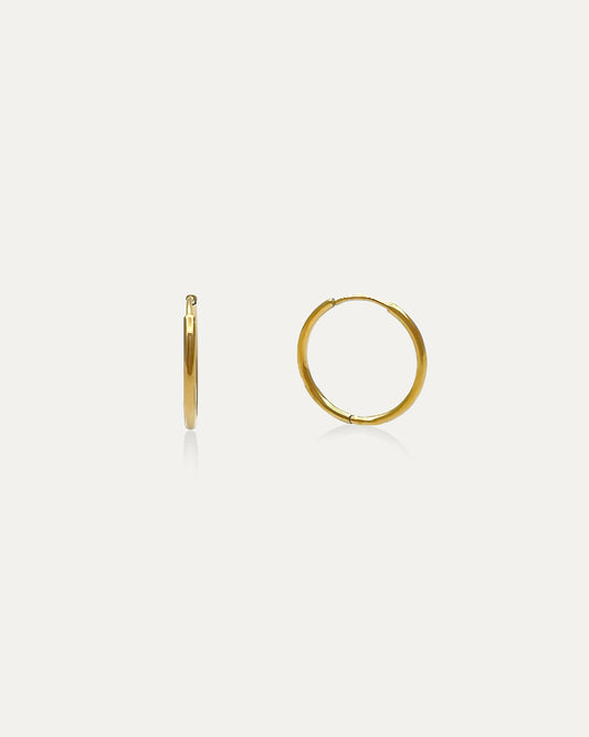 Classic Small Gold Hoops