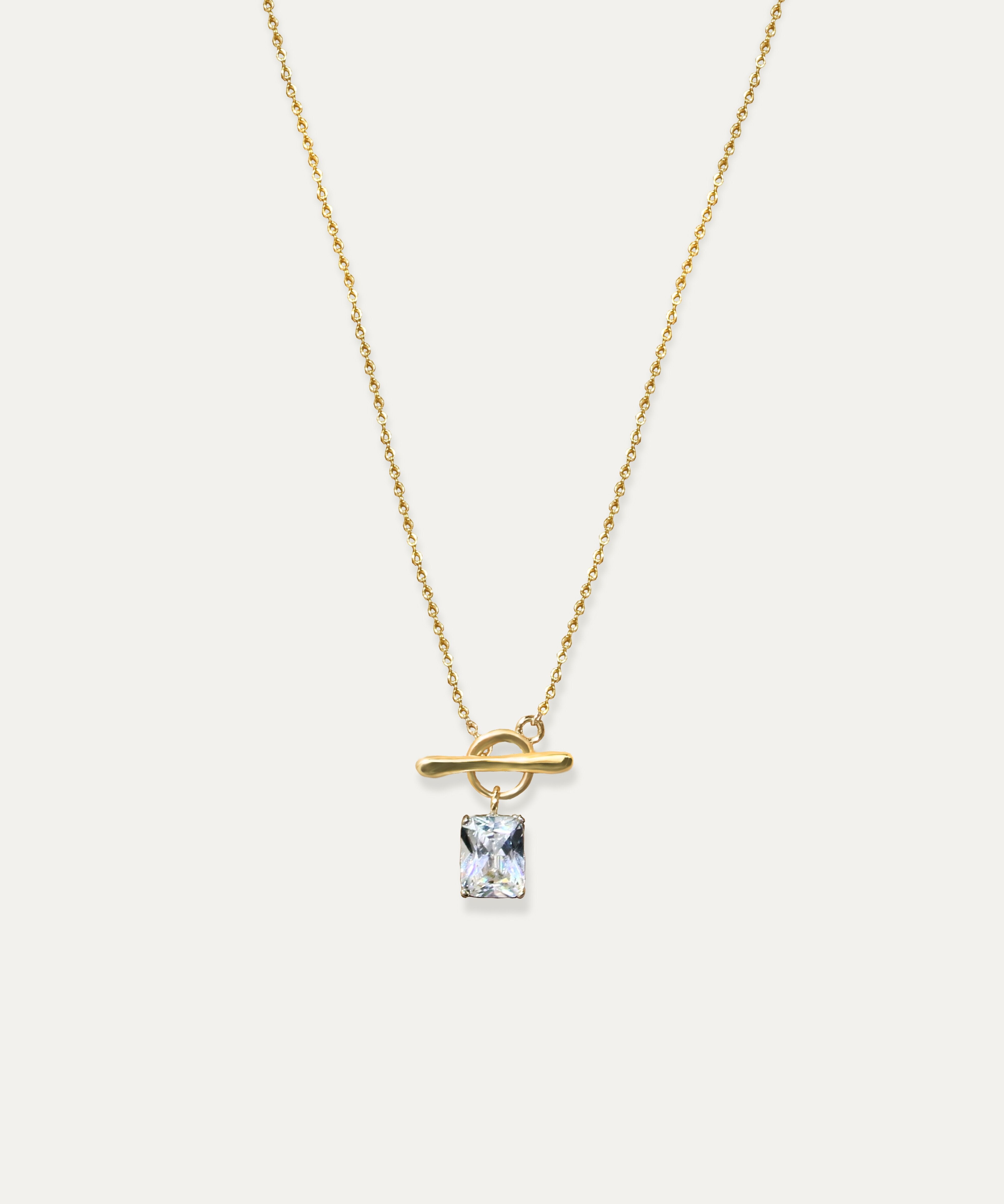 Eve Gem Toggle Necklace