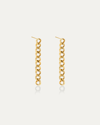 Fez Cuban Link Chain Earrings