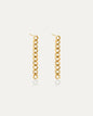 Fez Cuban Link Chain Earrings