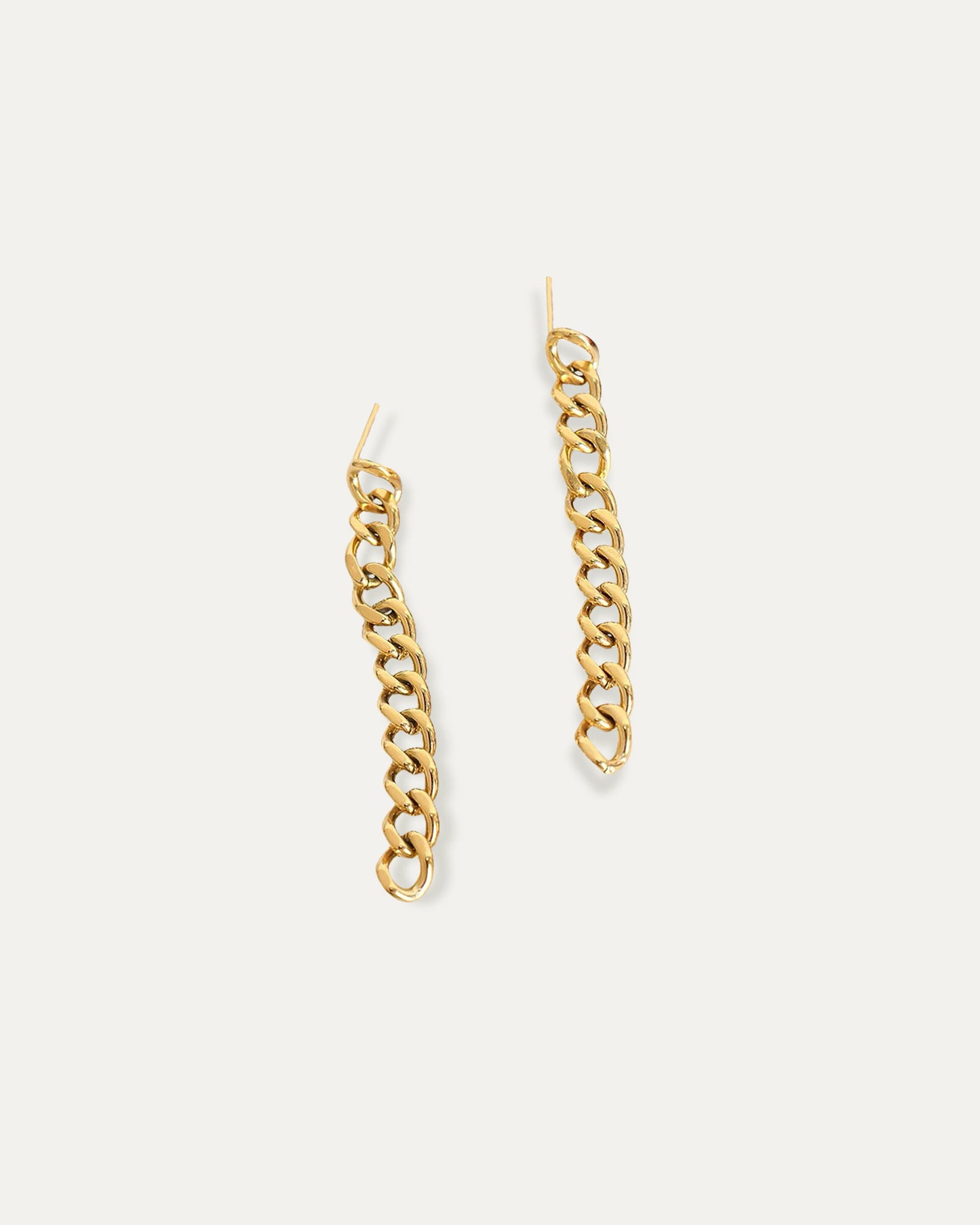 Fez Cuban Link Chain Earrings
