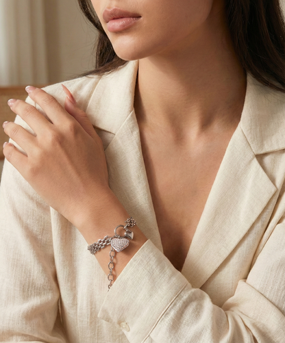 Corflune Silver Watchband Bracelet